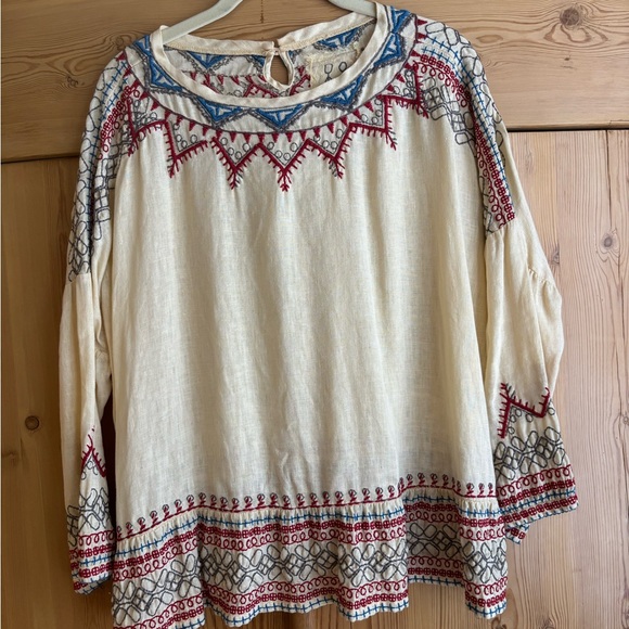 Johnny Was Linen Top - Picture 2 of 5